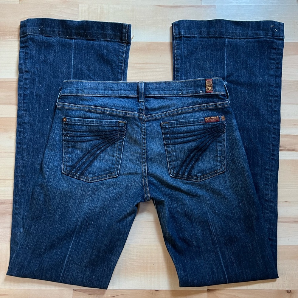 7 for all mankind dark wash jeans